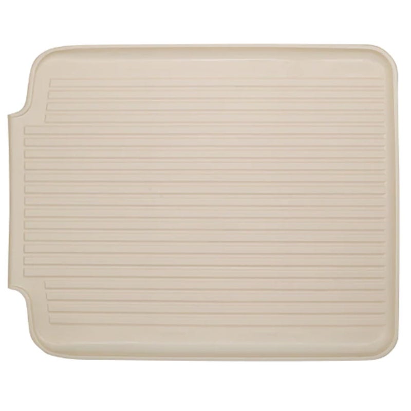 Better Houseware Drain Boards for Kitchen Counter 19.6 x 15.6 x 1.5 Almond Dish Drainer Mat Shields Countertops from Water Damage - Image 2